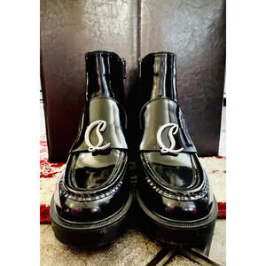 Authentic Christian Louboutin CL moc booty strass boots; size 36